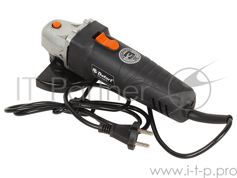 Машина шлифовальная угловая Defort DAG-600-B (Диск 115 мм 600 Вт 11000 об/мин M14 блокировка шпинделя набор аксессуаров 4 шт)