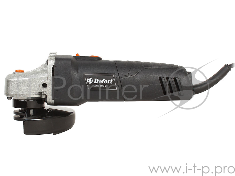 Машина шлифовальная угловая Defort DAG-600-B (Диск 115 мм 600 Вт 11000 об/мин M14 блокировка шпинделя набор аксессуаров 4 шт)