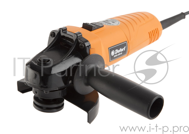 Машина шлифовальная угловая Defort DAG-600-B (Диск 115 мм 600 Вт 11000 об/мин M14 блокировка шпинделя набор аксессуаров 4 шт)