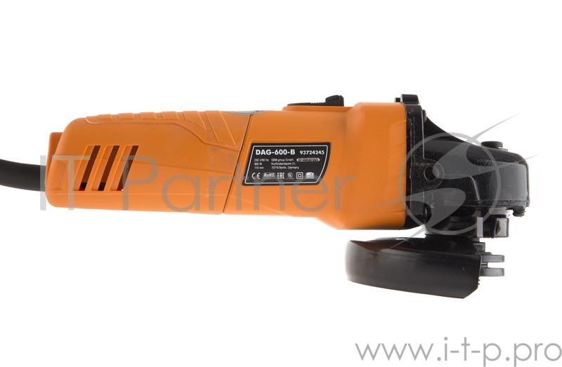 Машина шлифовальная угловая Defort DAG-600-B (Диск 115 мм 600 Вт 11000 об/мин M14 блокировка шпинделя набор аксессуаров 4 шт)