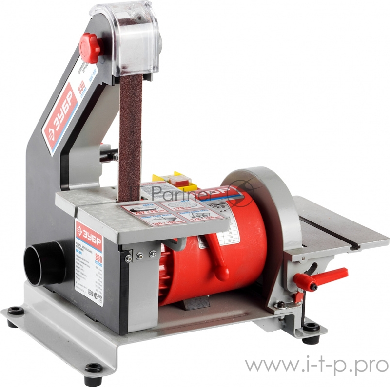 Электроинструмент ЗУБР ЗШС-330 Станок { шлифовальный, лента 762 x 25мм, диск 125мм, 2950об/мин, 330Вт }