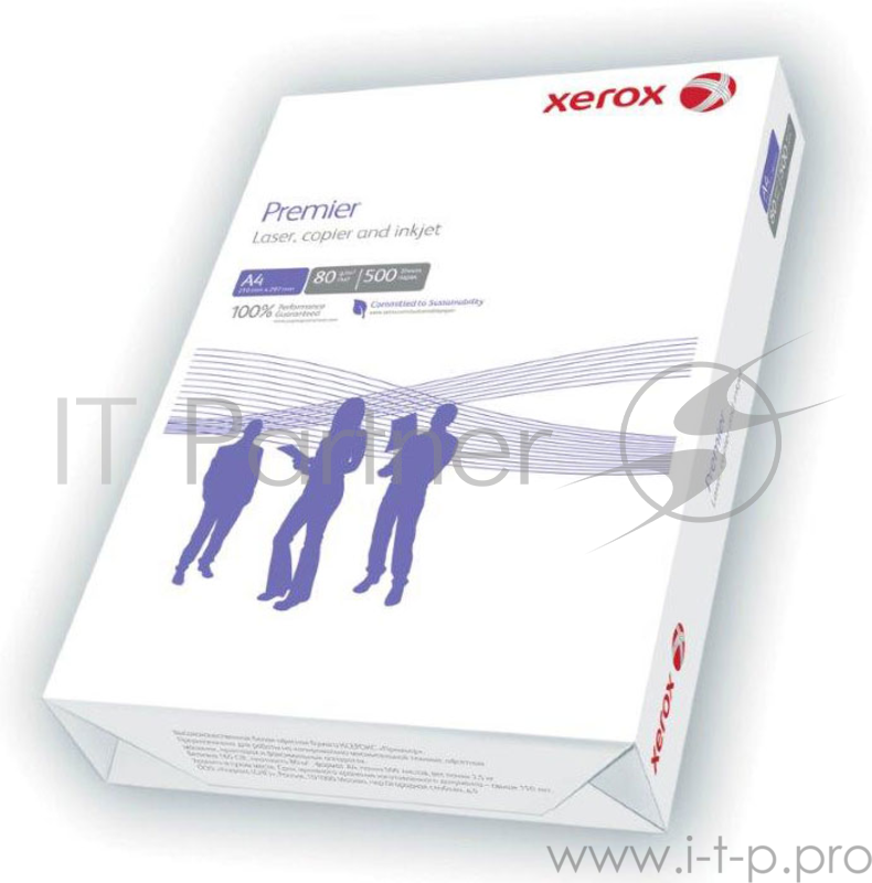 Бумага офисная XEROX 003R91720 (5 пачек по 500 л.) Бумага A4 PREMIER, 80г/м2, 170 CIE, 210x297mm (отпускается коробками по 5 пачек в коробке)