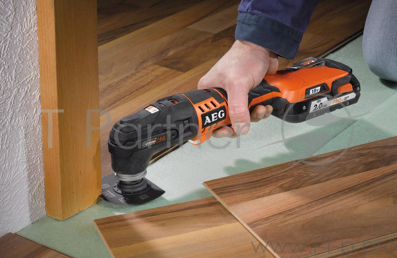 Инструмент многоф. акк. AEG OMNI18C LI-202BKIT1X аккумуляторный 18В 2х2Ач Li-ion