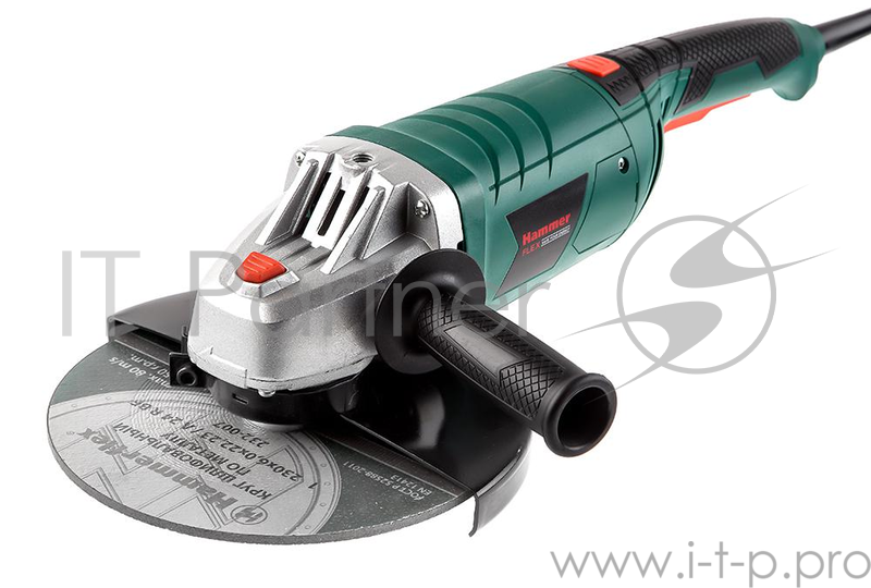 УШМ Hammer Flex USM2400D 2400Вт 6500об/мин 230мм, плавный пуск
