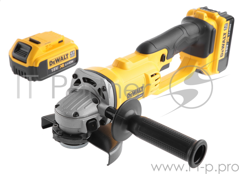 УШМ акк. DeWALT DCG412M2 18.0В 2x4.0Ач LiION 7000об/мин 125мм в кейсе