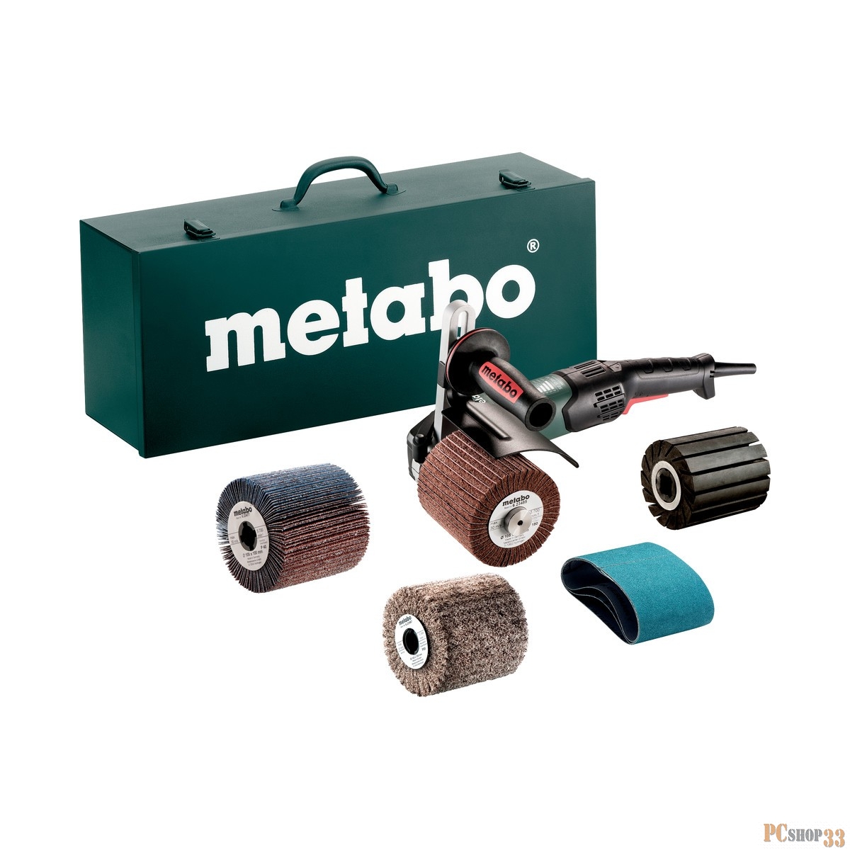 Шлифователь щеточный METABO SE 17-200 RT (602259500) 1700Вт SET