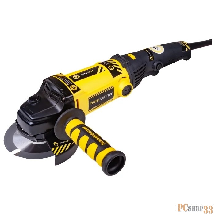Машина углошлифовальная HANSKONNER HAG12125EC 125 мм, 1200Вт, 2500-8100об/м, рег.об., конст.эл.