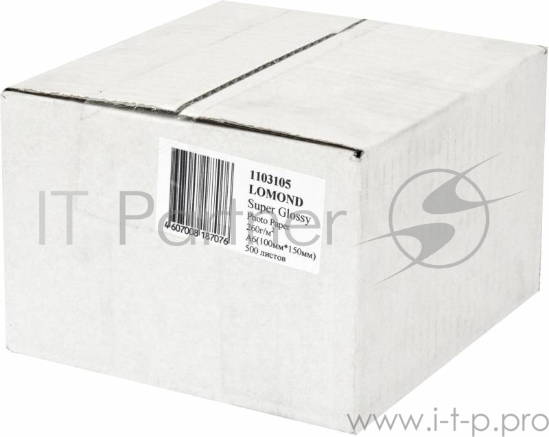 Бумага LOMOND 1103105 (!!!500 л!!!) Суперглянцевая фотобумага A6, 1х 260г/м2