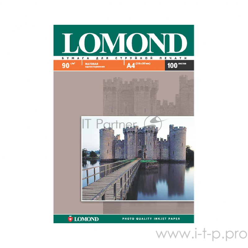 Бумага LOMOND 0102001 Матовая бумага 1х A4, 90г/м2, 100 листов