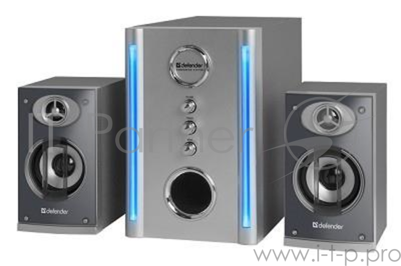 Колонки Defender Blaze 30 {2.1, 2 х 8W +Subwoofer 20W, дерев. корпус} 65026