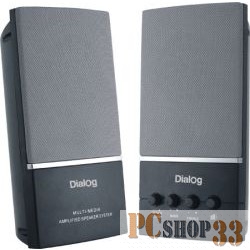 Колонки Dialog AM-13B Black {2.0, 16W RMS, громкость, НЧ, ВЧ, 3D, выход на наушники}