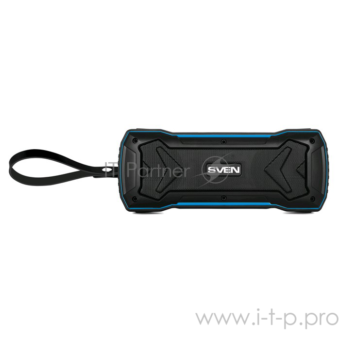 Колонки SVEN PS-220, черный-синий SV-016470 (10 Вт, Bluetooth, USB, microSD, FM-тюнер)