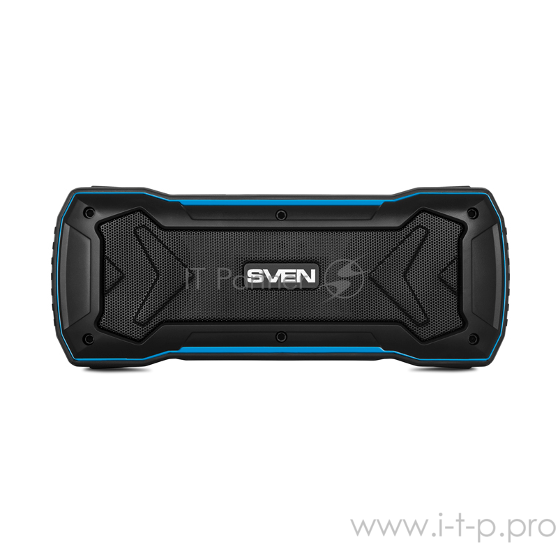 Колонки SVEN PS-220, черный-синий SV-016470 (10 Вт, Bluetooth, USB, microSD, FM-тюнер)