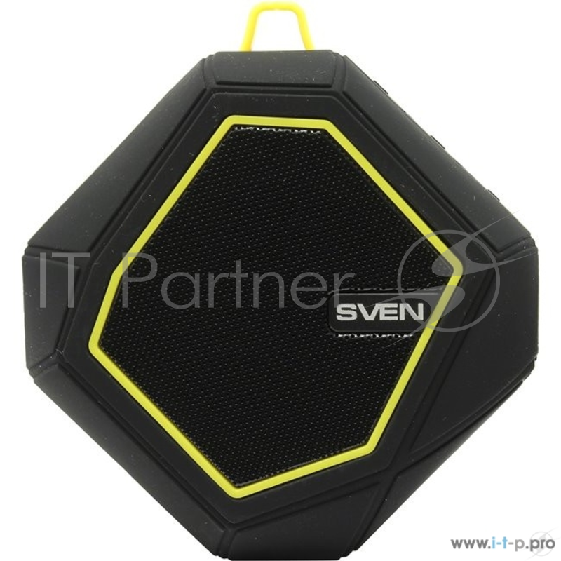 Колонки SVEN PS -77, черный-желтый SV-016449 (5 Вт, FM-тюнер, Bluetooth, microSD)