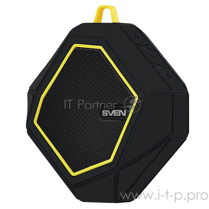 Колонки SVEN PS -77, черный-желтый SV-016449 (5 Вт, FM-тюнер, Bluetooth, microSD)