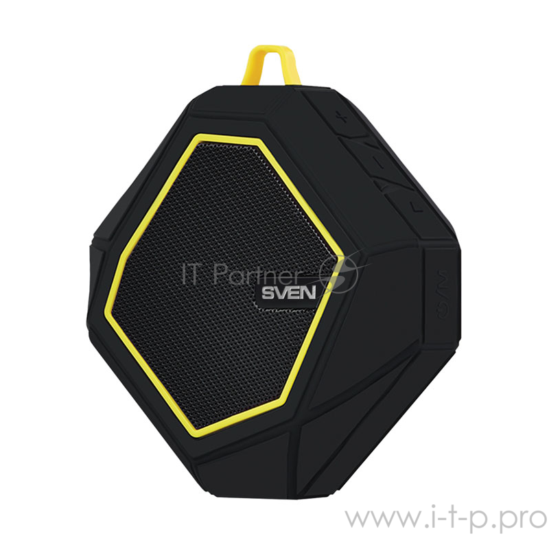 Колонки SVEN PS -77, черный-желтый SV-016449 (5 Вт, FM-тюнер, Bluetooth, microSD)