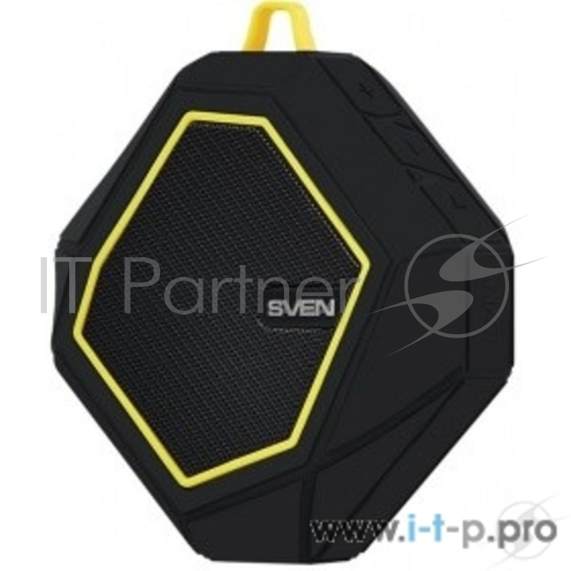 Колонки SVEN PS -77, черный-желтый SV-016449 (5 Вт, FM-тюнер, Bluetooth, microSD)