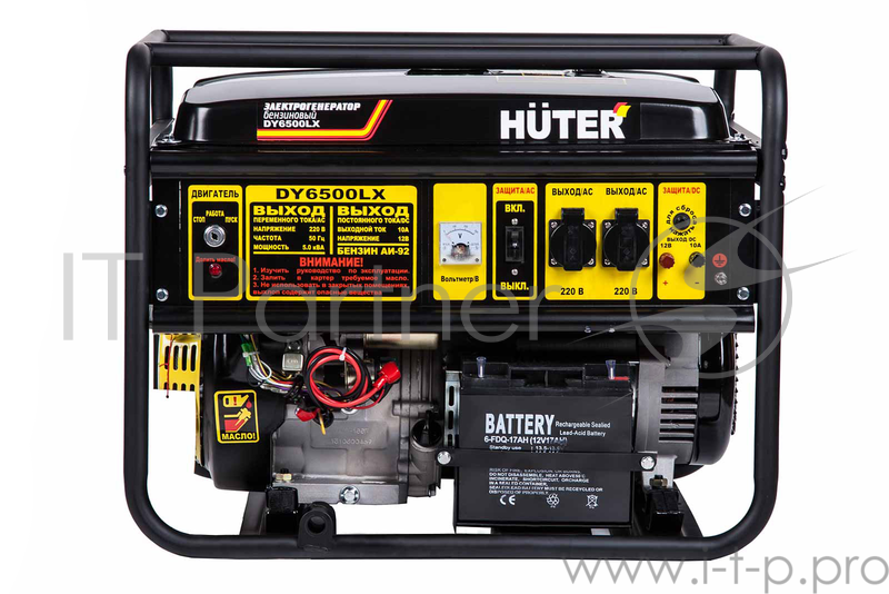 Электрогенератор DY6500LX с колёсами и аккумулятором