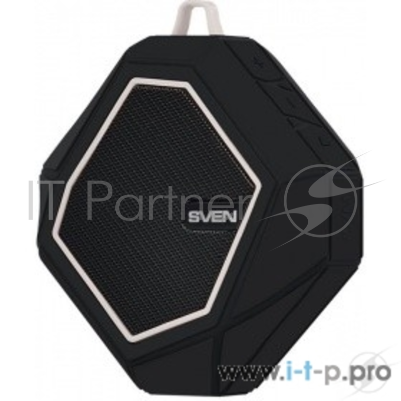 Колонки SVEN PS -77, черный-белый SV-016456 (5 Вт, Bluetooth, microSD, FM-тюнер )