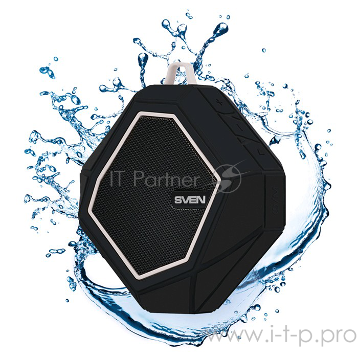 Колонки SVEN PS -77, черный-белый SV-016456 (5 Вт, Bluetooth, microSD, FM-тюнер )