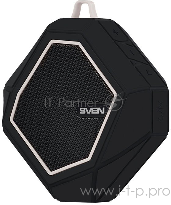 Колонки SVEN PS -77, черный-белый SV-016456 (5 Вт, Bluetooth, microSD, FM-тюнер )