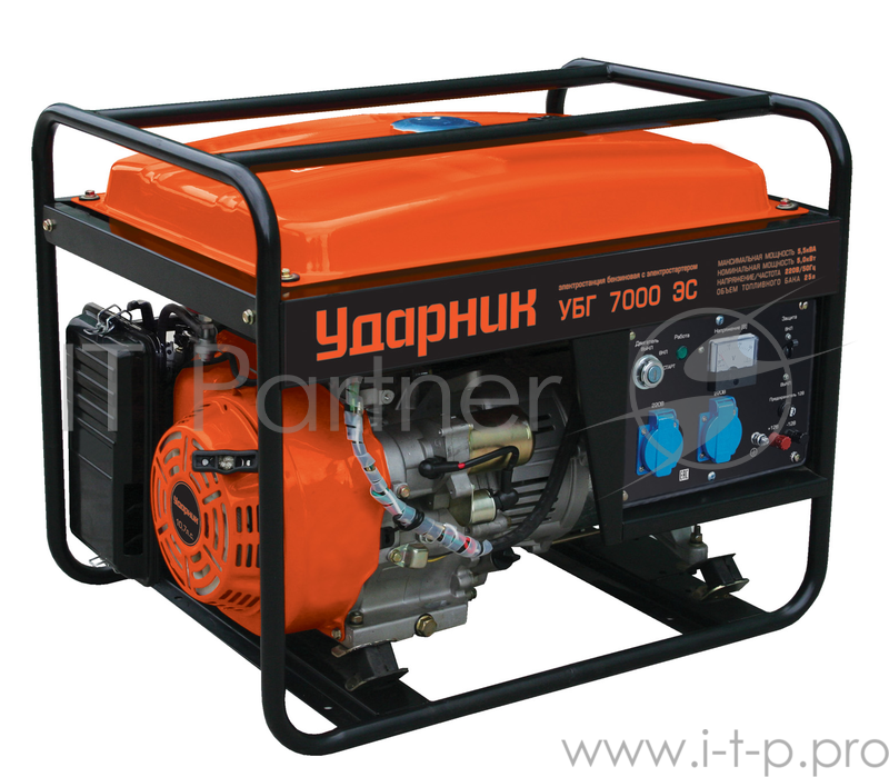 Генератор УДАРНИК УБГ 7000 ЭС 5.5кВА 25л 3000об/мин