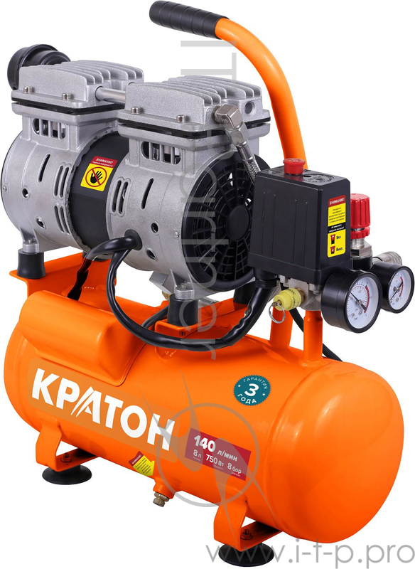 Компрессор КРАТОН AC-140-8-OFS с прямой передачей безмасляный