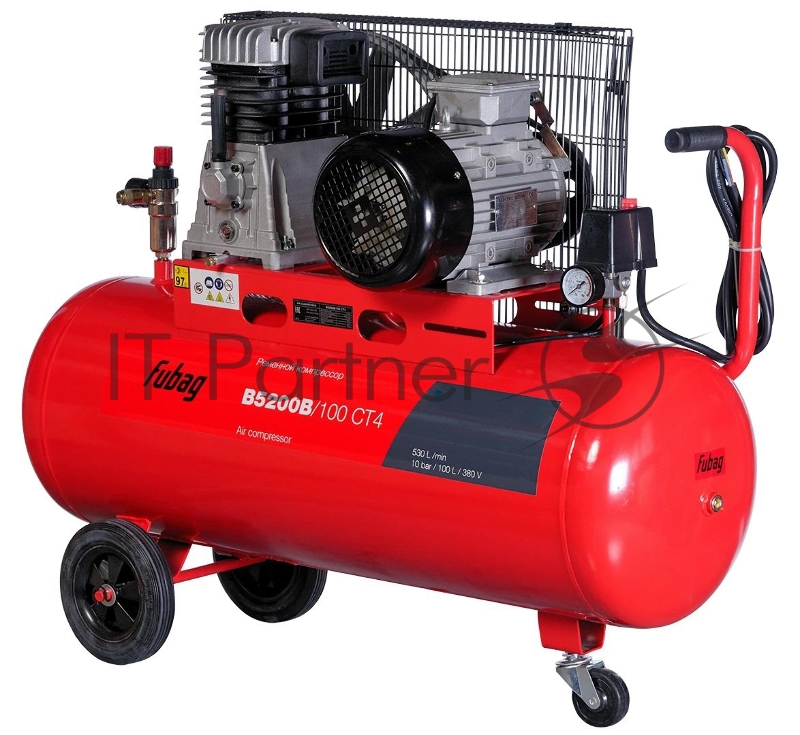 Компрессор FUBAG B5200B/100 СТ4 100л 530л/мин 10бар 3кВт 380В 68кг