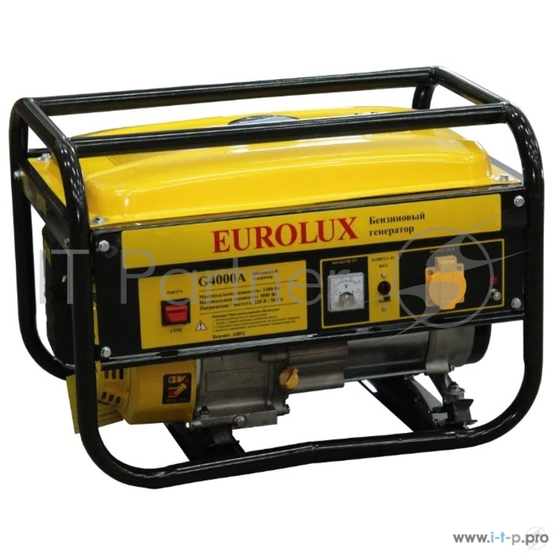 Генератор EUROLUX G4000A 6.5лс 3.3кВт бензин 220в 15л