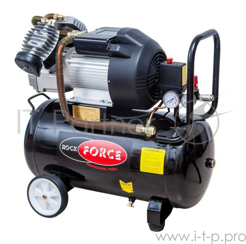 Компрессор ROCK FORCE RF-V30/50 2-х порш. с прямым приводом 3.0кВт 8бар ресивер 50л 356л/м 2850об/