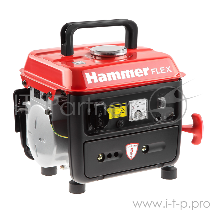 Бензоэлектростанция Hammer Flex GN800 0,8КВт 220В 50Гц бак 4,5л непр.6ч