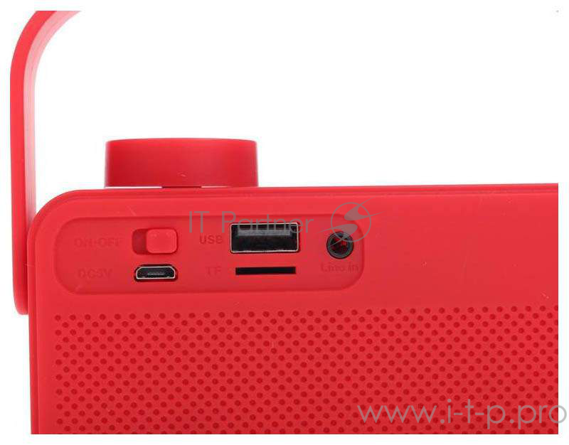 Колонки SVEN PS -72, красный (6 Вт, Bluetooth, FM, USB, microSD, ручка)