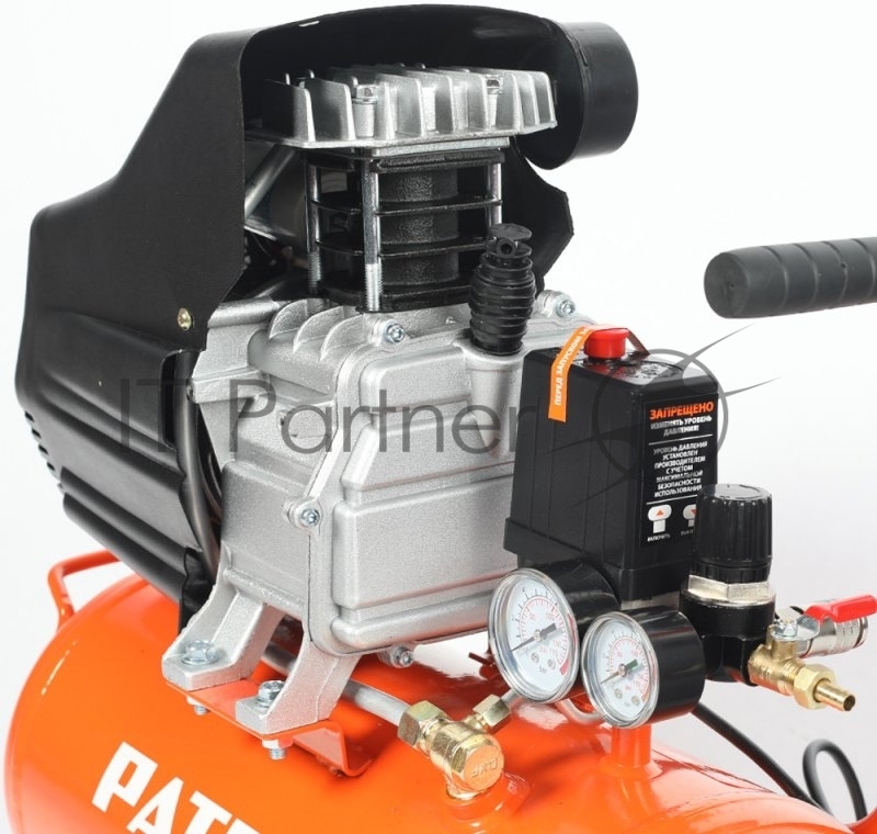 Компрессоры, Пневматическое оборудование Компрессор PATRIOT EURO 24-240 525306365 {Мощн.: 1.5 кВт Напр.: 230В~50Гц Об.двиг.: 2850 об/мин Производит.: 240 л/мин Об.ресивера: 24 л Давл.: 8 бар Вес: 17,4 кг}