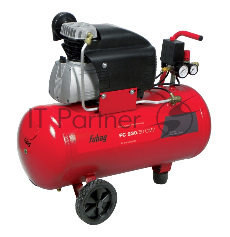 Компрессоры FUBAG FC 230/50 CM2 45681972 (Реси- вер, л 50 Произ- водит., л/мин 222 Давле- ние, бар 8 Мощность, кВт 1.5 Напря- жение, В 220 Вес, кг 35,8)