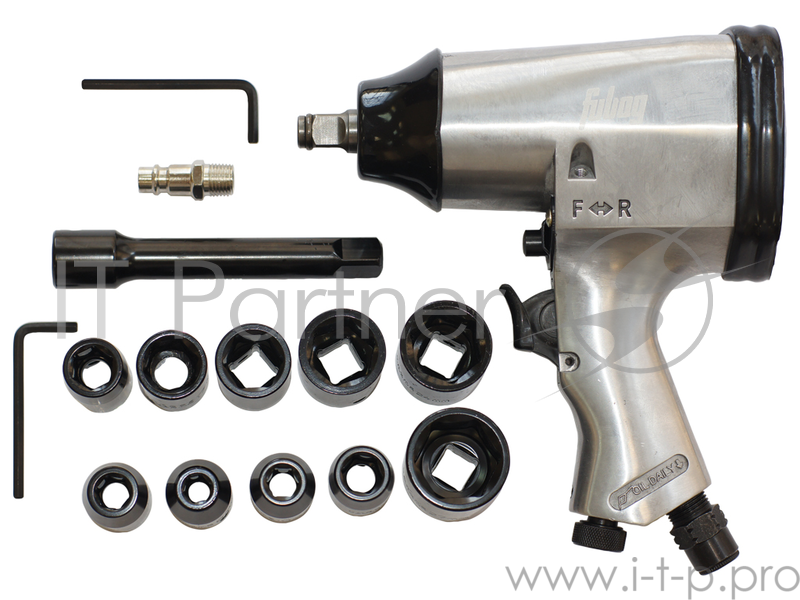 Гайковерт пневматический FUBAG PW158/312 ударный, 312 Нм, 7000 об/мин, 1/2'', 158л/мин, 6.3бар