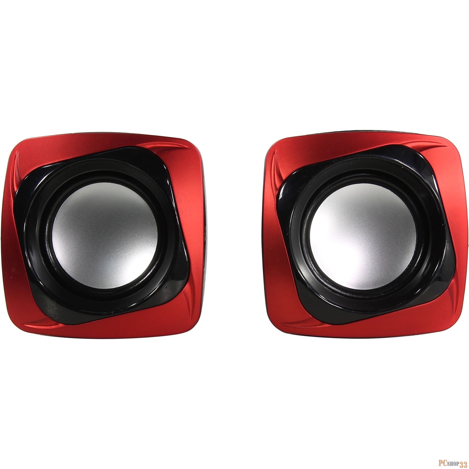 Колонки SVEN 140, чёрный-красный (5 Вт, питание USB)