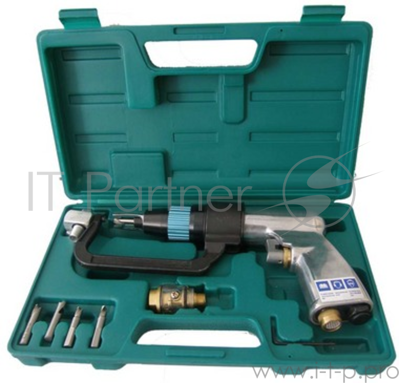 Дрель для компрессора JONNESWAY JAD-1015K 8мм, 1800об/мин, соед.1/4'' + НАБОР 9пр.