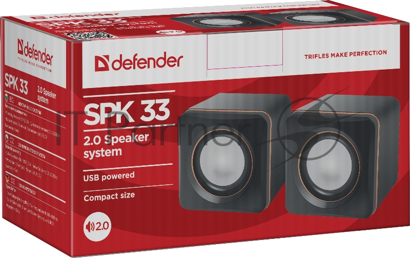 Колонки Defender SPK 33 5 Вт, питание от USB 65633