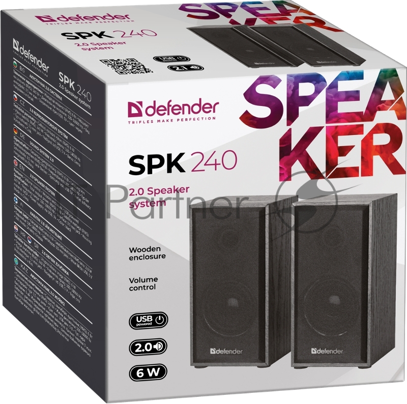 Колонки Defender SPK 240 6 Вт, питание от USB 65224