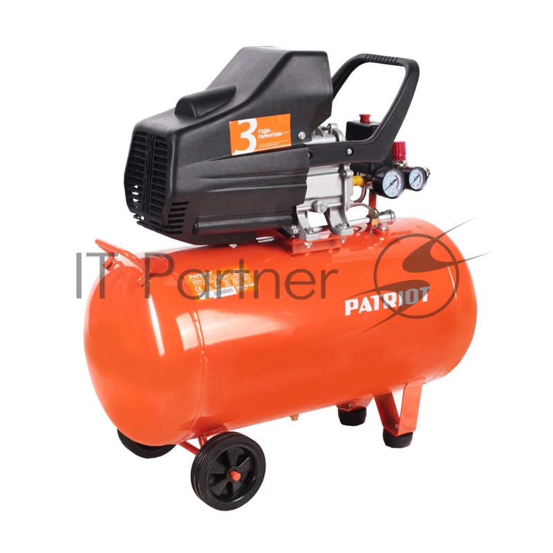 Компрессор PATRIOT EURO 50/260 1.8кВт 220В 260л/мин 50л выход быстросъём елочка 8мм