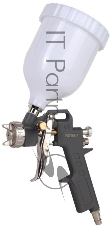 Краскопульт пневматический PATRIOT LV 162А в.бак 0.5л 400л/мин 3-4бар 1.5мм факел120-220мм 0.8кг