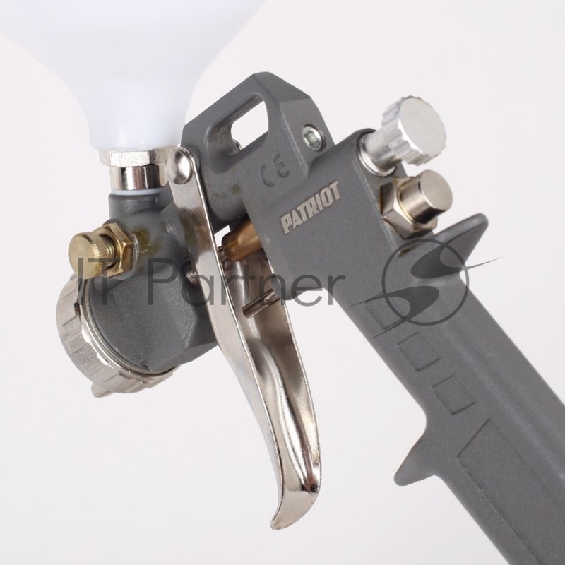 Краскопульт пневматический PATRIOT LV 162А в.бак 0.5л 400л/мин 3-4бар 1.5мм факел120-220мм 0.8кг