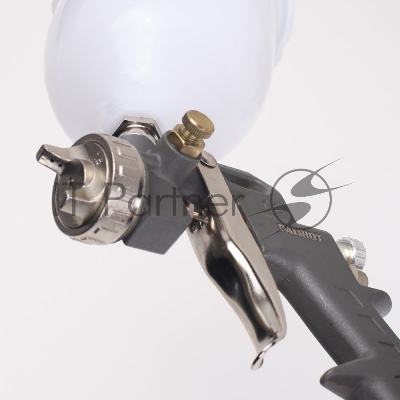 Краскопульт пневматический PATRIOT LV 162А в.бак 0.5л 400л/мин 3-4бар 1.5мм факел120-220мм 0.8кг