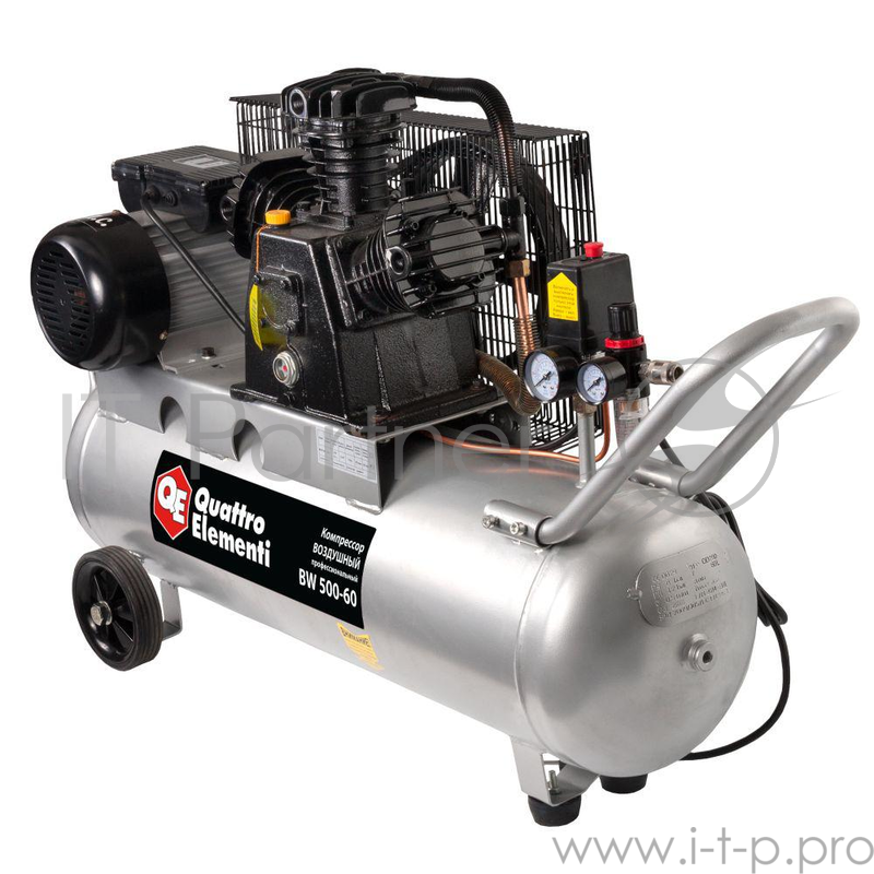 Компрессор QUATTRO ELEMENTI 770-292 BW 500-60 поршневой масляный, 2250 Вт, 490л/мин, 8бар