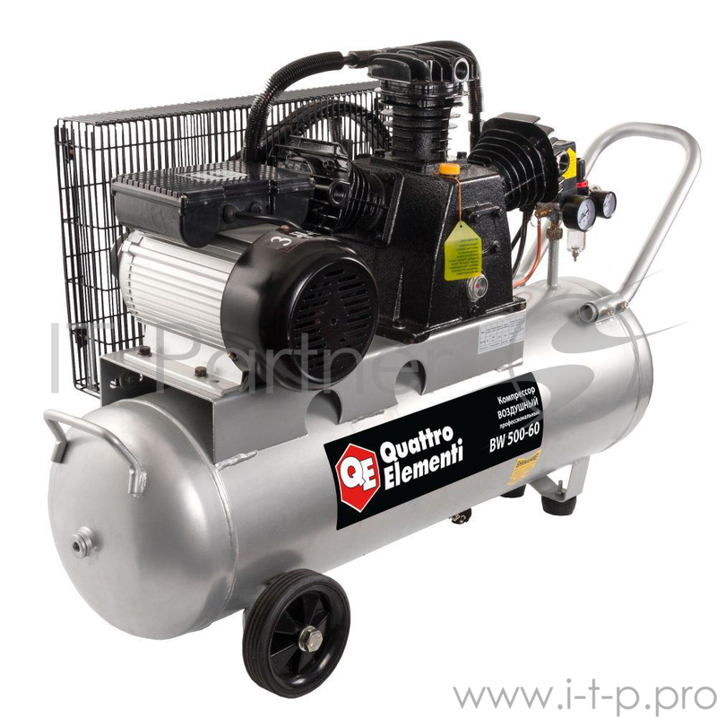 Компрессор QUATTRO ELEMENTI 770-292 BW 500-60 поршневой масляный, 2250 Вт, 490л/мин, 8бар