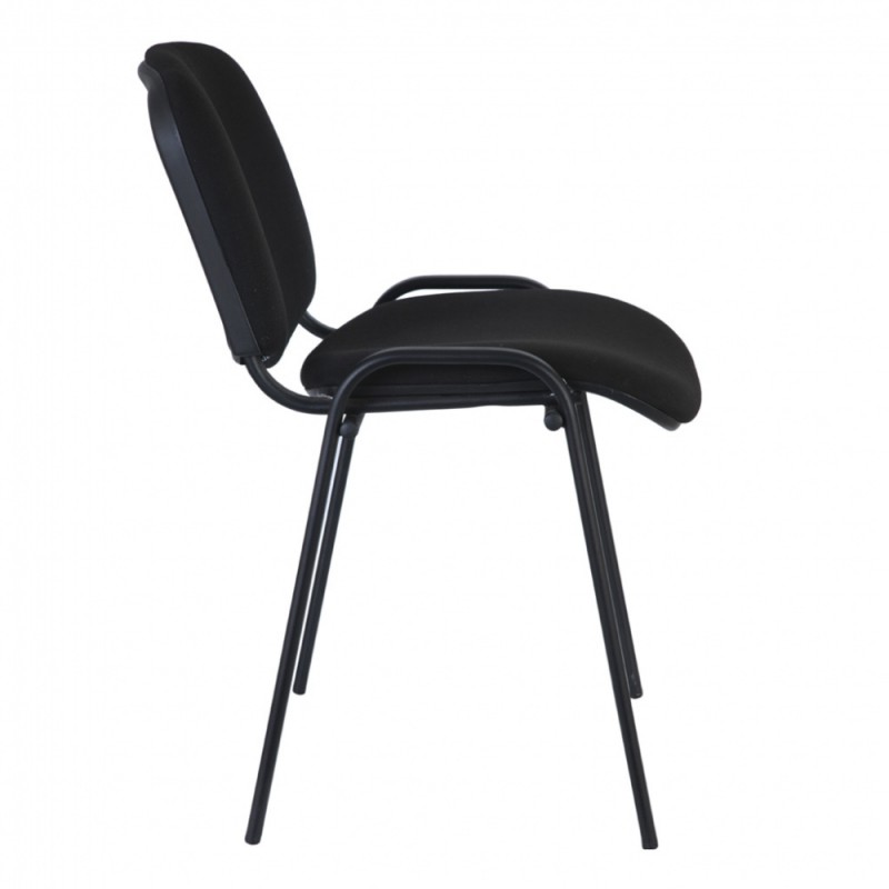 Офисное кресло или стул Бюрократ Виси С-11 черный { Стул для посетителей , черный каркас, черная ткань}