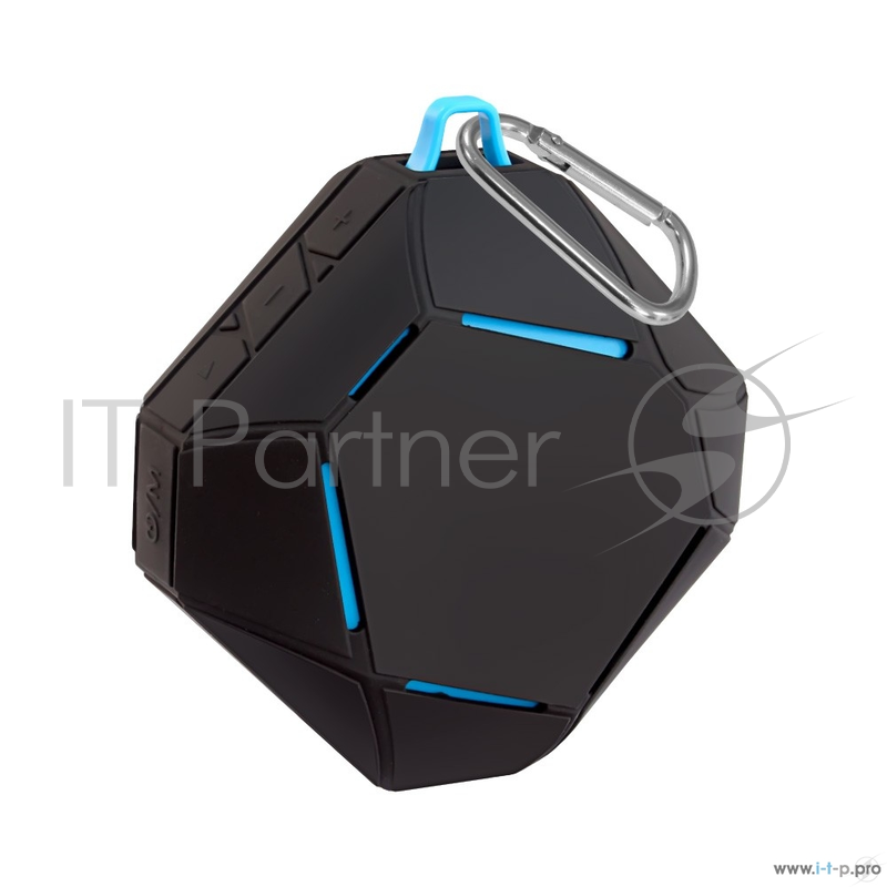 Колонки Ginzzu Ginzzu GM-871В (6Вт, 150Гц-18КГц, 600мАч, Handsfree, AUX, TF-card, FM-радио, waterproof-IPX4)