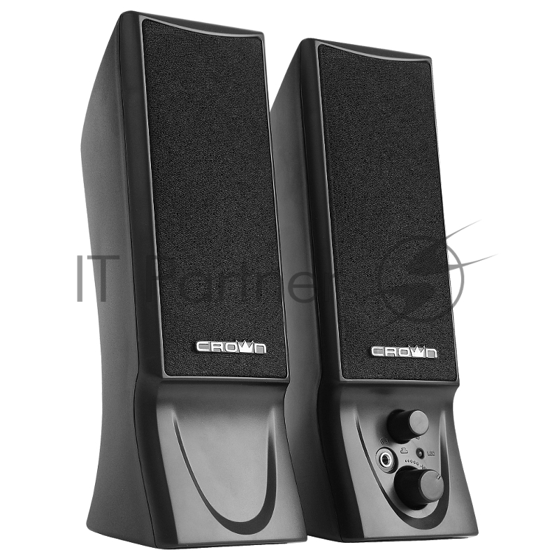 Колонки CROWN CMS-602 (USB, 6W управление громкостью, разъём для наушников, кнопка включения, Длина кабеля между колонками 1мДлина аудио-кабеля и питания 2м.)