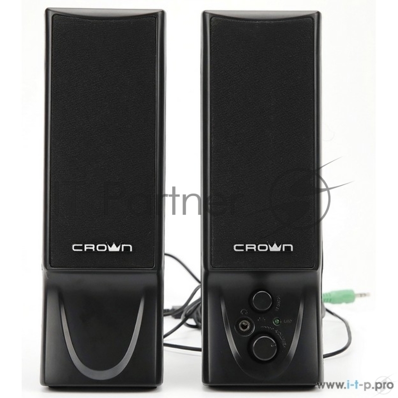 Колонки CROWN CMS-602 (USB, 6W управление громкостью, разъём для наушников, кнопка включения, Длина кабеля между колонками 1мДлина аудио-кабеля и питания 2м.)