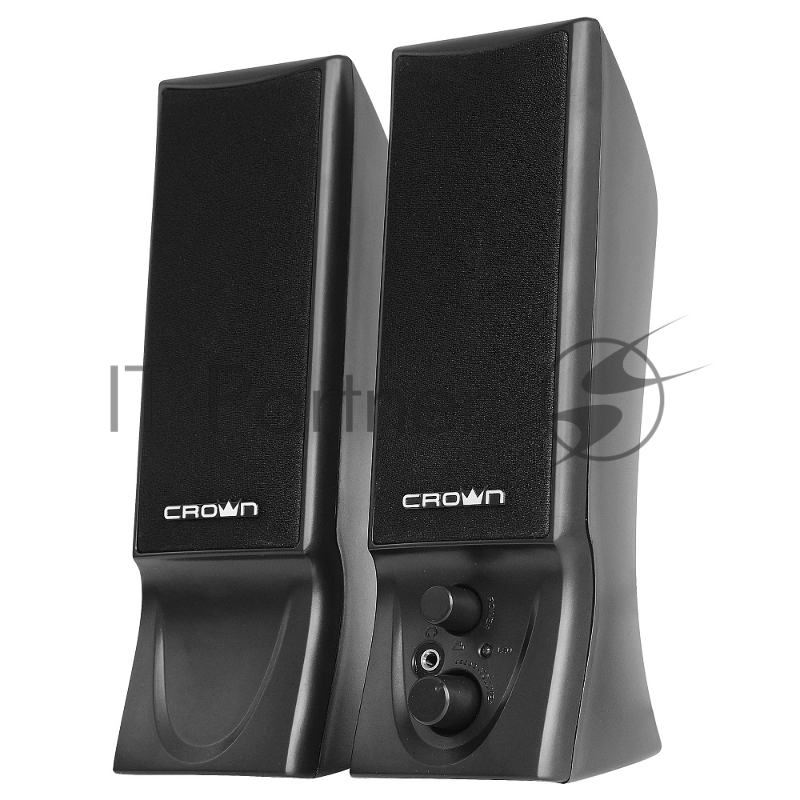 Колонки CROWN CMS-602 (USB, 6W управление громкостью, разъём для наушников, кнопка включения, Длина кабеля между колонками 1мДлина аудио-кабеля и питания 2м.)